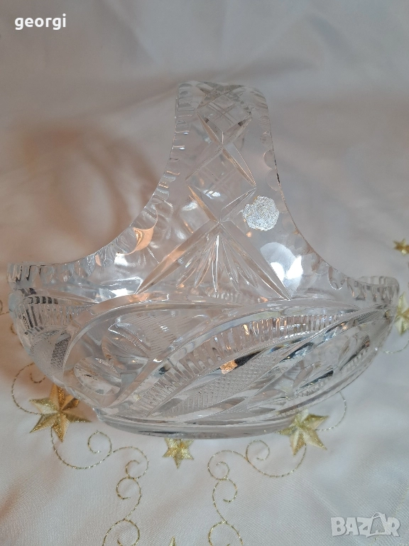 немска кристална кошница 29/6, снимка 1