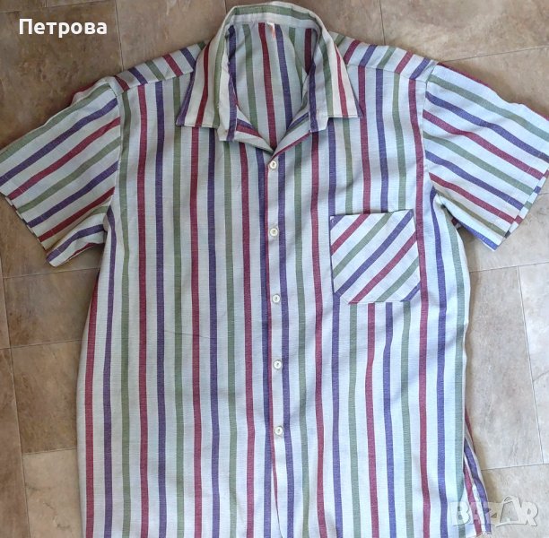 Мъжка риза с къс ръкав, нова, снимка 1