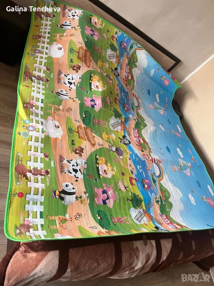 Двулицев килим за игра, снимка 1