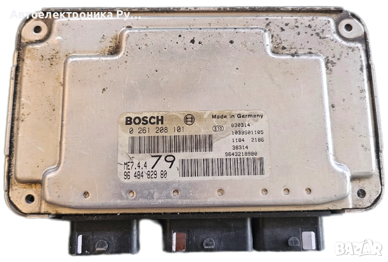компютър CITROEN, PEUGEOT 206 1.6 16V, BOSCH, 0 261 208 101, 0261208101, 96 484 829 80, 9648482980, снимка 1
