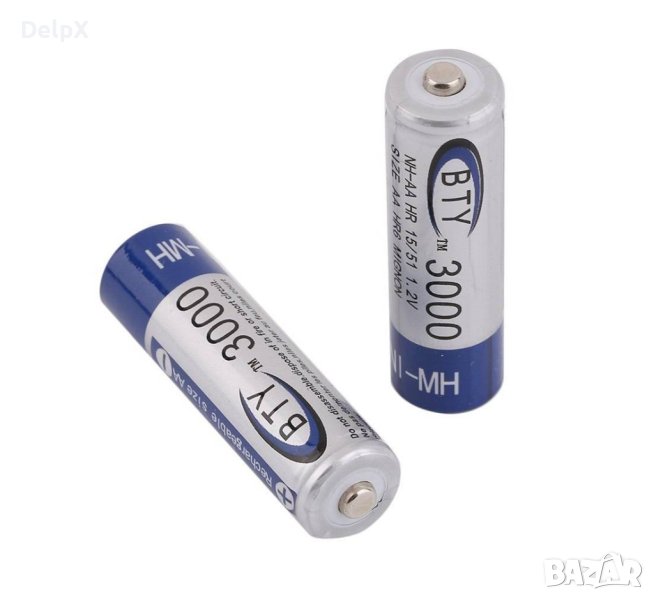 Акумулаторна батерия BTY, презареждаема, 1,2VDC, 3000mAh, AA, R06, Ni-MH, снимка 1