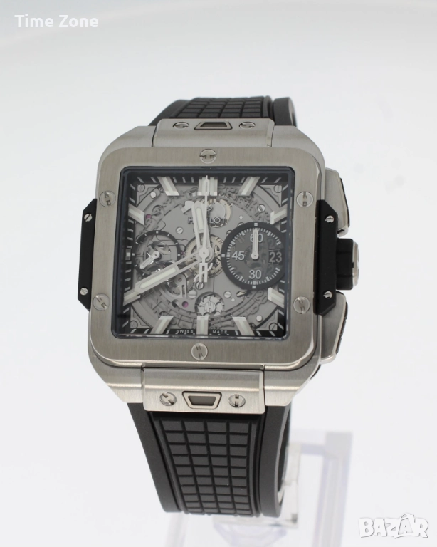 Hublot Square Bang Unico 42mm Chronograph Titanium Skeleton Dial Различни Варианти, снимка 1