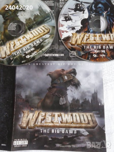 Greatest Hip Hop of 2004 Westwood - The Big Dawg двоен диск+плакат, снимка 1