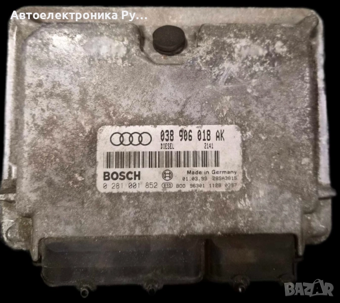 компютър VOLKSWAGEN AUDI A3 BOSCH, 0 281 001 852, 0281001852, 038 906 018 AK, снимка 1