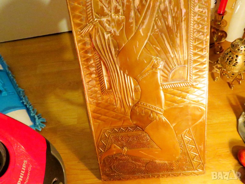 Огромно медно пано  с екзотична танцьорка - красота за вашия дом, офис, заведение еротика секс 18+, снимка 1