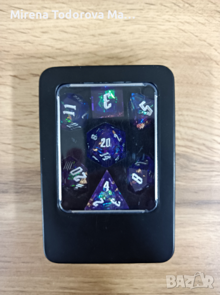 Ethereal Potion Sharp Edge Dnd dice set, d20 Polyhedral dice set for Dungeons and Dragons, снимка 1