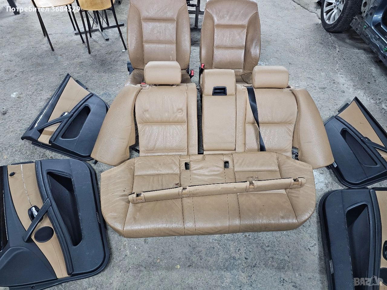 кожен салон със кори бмв е61 bmw e61 salon със подгрев, снимка 1