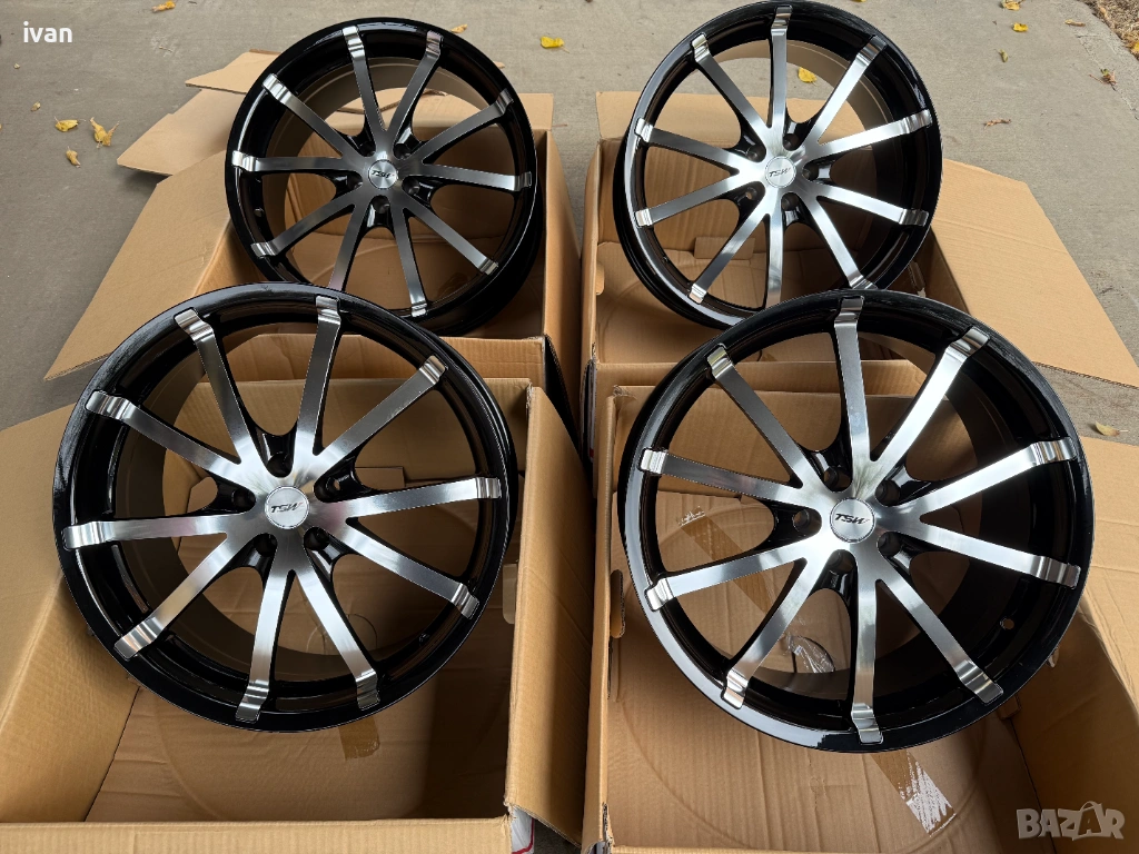 4 бр. чисто нови алуминиеви джанти TSW ROCKET 19 цола 5x100 , централен отвор 72.2 , ET32, 8J, снимка 1