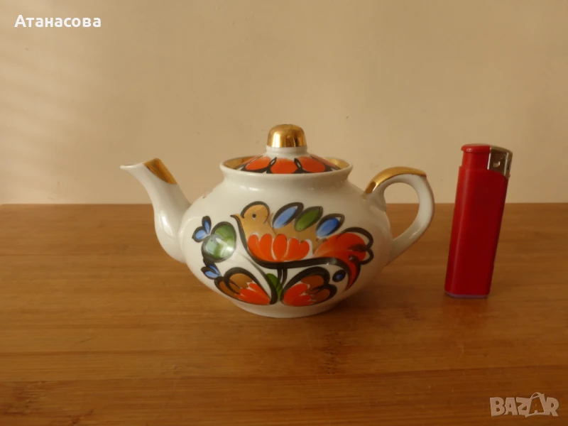 Руски порцеланов чайник Вербилки 1985 г чайниче, снимка 1