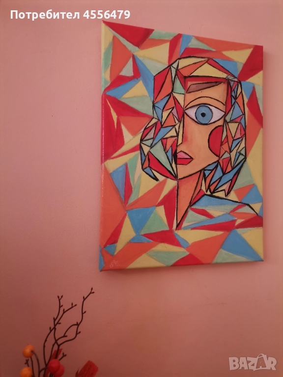 Авторска абстрактна картина , снимка 1