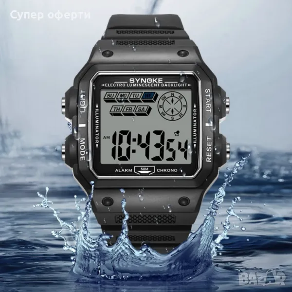 Дигитален спортен мъжки часовник TPW, водоустойчив до 50м., снимка 1