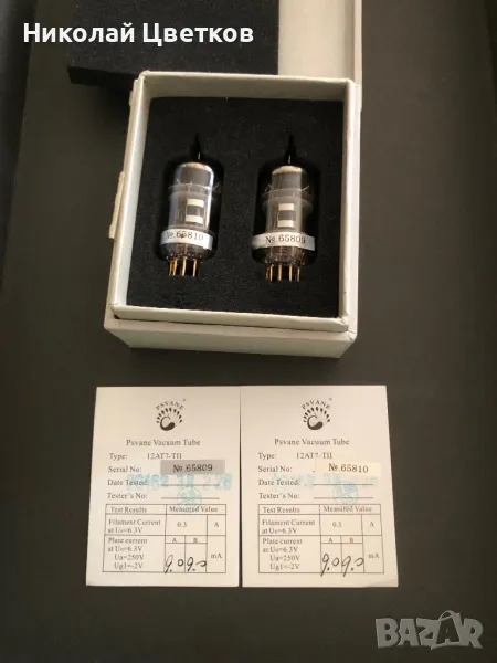 Psvane 12AT7 / ECC 81 Art Series- електронни лампи, снимка 1