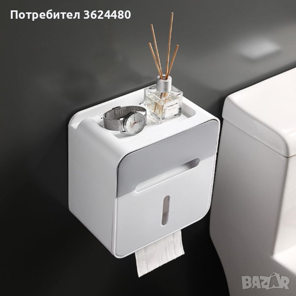 Лепяща поставка за тоалетна хартия, снимка 1