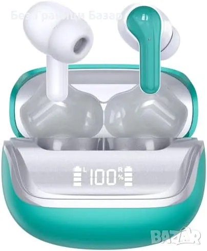 Нови Безжични Bluetooth 5.4 слушалки с ENC микрофон и 45H възпроизвеждане, снимка 1