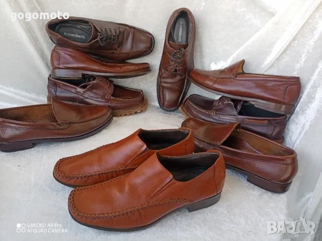 Мъжки мокасини КАТО НОВИ LUCIANO BELLINI® original, 💯 % естествена кожа, 42 - 43, снимка 14 - Мокасини - 49756446