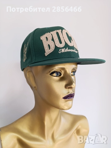 Мъжка шапка New Era Milwaukee Bucks, снимка 2 - Шапки - 52464389