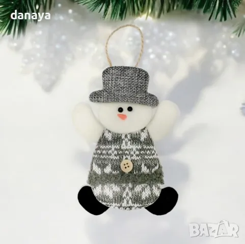 5356 Коледна фигура за окачване Снежко Дядо, Коледа, Еленче, снимка 4 - Декорация за дома - 47626529