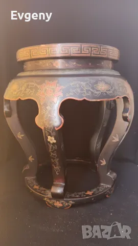 Антична Китайска стойка за растения , снимка 6 - Декорация за дома - 49399068