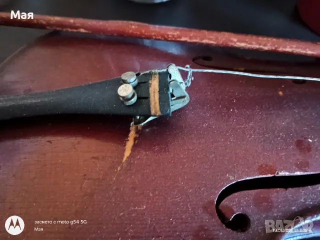 Старинна цигулка от преди балканската война 1913г, снимка 3 - Струнни инструменти - 48736724