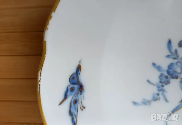 Три стари дълбоки чинии Meissen, снимка 4 - Чинии - 49653263