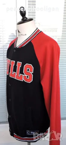 NBA Chicago Bulls Baseball Jacket By Primark - страхотно пролетно мъжко яке  размер L, снимка 6 - Якета - 49035772