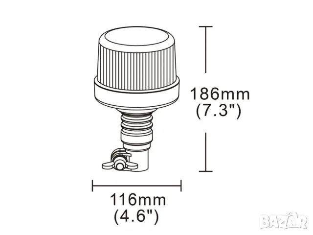 LED аварийна лампа FLEX с 24 диода, снимка 4 - Аксесоари и консумативи - 55868558