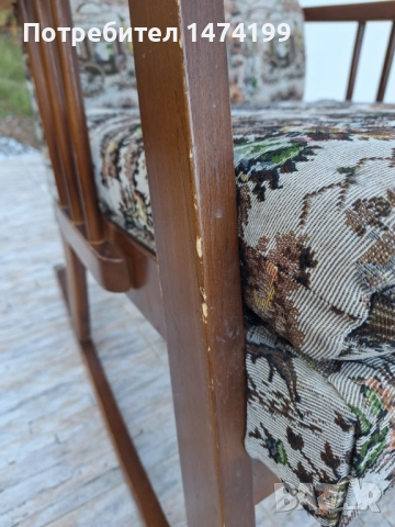 Тапициран люлеещ стол, снимка 10 - Столове - 52272830