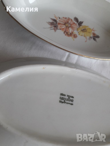 Порцеланови елипсовидни чинии , снимка 2 - Чинии - 36473694