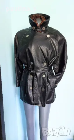 Два различни броя / Дамско двуредно яке / манто с вата, от естествена кожа , снимка 13 - Якета - 50335503