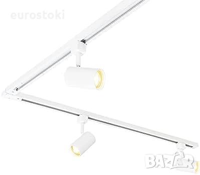 Qazqa – Модерна алуминиева светлина система с 5 точкови прожектора, 1 фаза. Подходяща за LED GU10