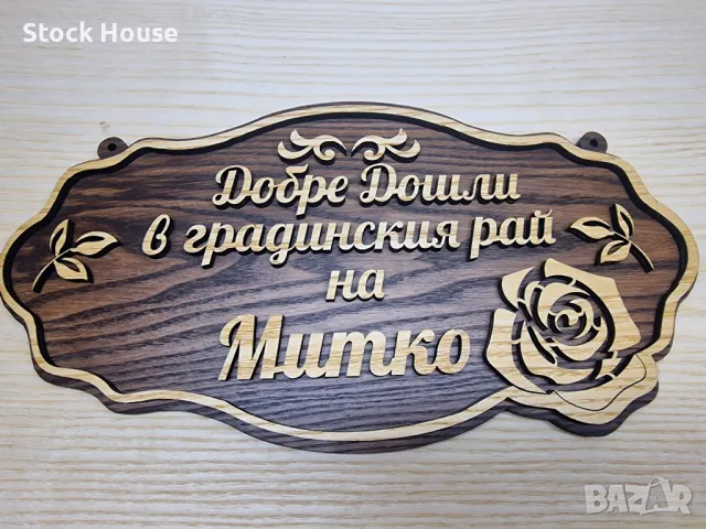 Индивидуални табели по поръчка Табела с надпис с ваш текст за врата