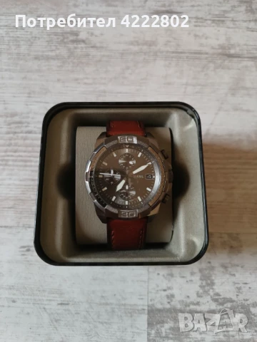 Нов часовник Fossil с естествена кожена каишка , снимка 5 - Мъжки - 50610803