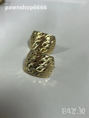 Златни обеци 14 карата, снимка 7 - Обеци - 53160908