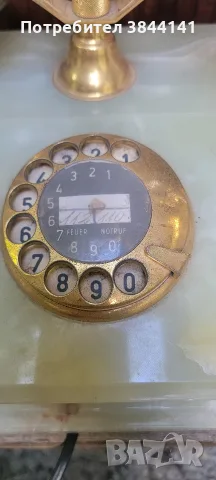 Телефон от алабастър- Alabaster phone, снимка 2 - Антикварни и старинни предмети - 56058826