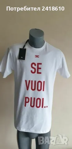 Elisabetta Franchi Italy Cotton Womens Size 40 - 42 - 44 - 46 НОВО! ОРИГИНАЛ! Дамски Тениски!, снимка 9 - Тениски - 50104279