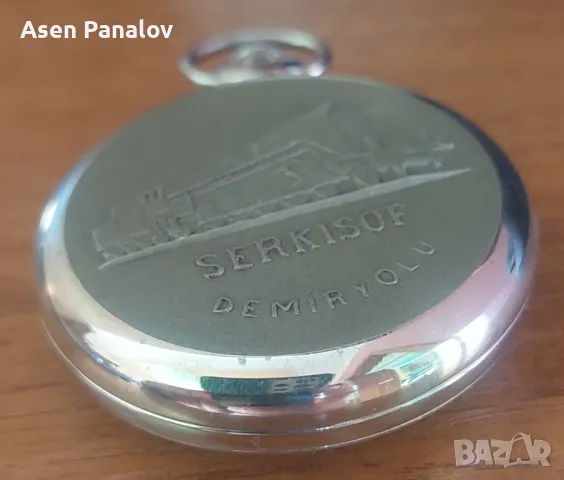 Рядък Джобен Часовник Serkisof Garanti demiryolu Работещ , снимка 4 - Антикварни и старинни предмети - 47880072