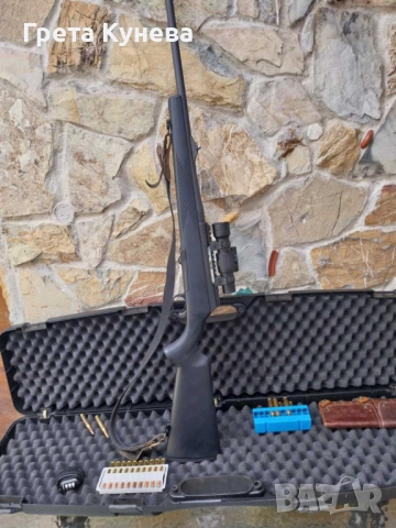 Карабина Рьослер Титан 16, австрийска, калибър 30 06, с линеен затвор, с бързомер и калъф