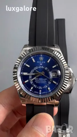 Мъжки часовник Rolex Sky-Dweller Blue с автоматичен механизъм, снимка 2 - Мъжки - 47468890