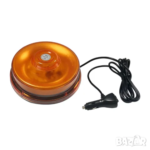 LED сигнална лампа маяк 180x70mm 12-24V Мигане и въртене ECE R10
