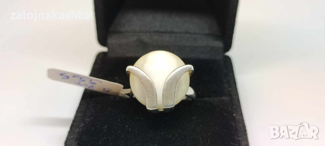 Сребърен пръстен със Седеф-5,70/925, снимка 3 - Пръстени - 44819707