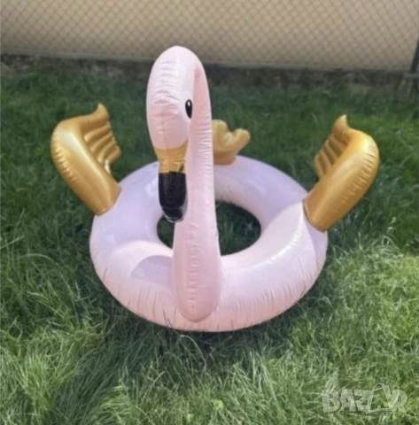 Надуваемо фламинго, gold - 115см, снимка 3 - Други стоки за дома - 50739373