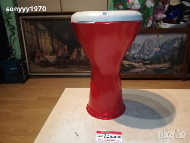 червена голяма тарамбука 41х26см 2302221211, снимка 3 - Ударни инструменти - 35888372