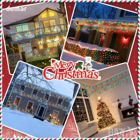 Външни коледни феерични лампички CORST, 10 метра 380LED, снимка 8 - Декорация за дома - 47980515