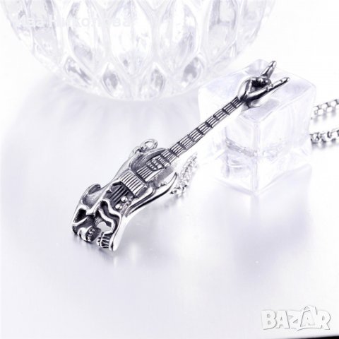 Колие с китара, снимка 4 - Колиета, медальони, синджири - 39075145