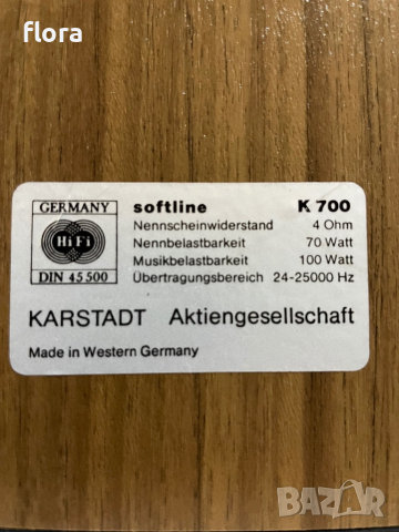 Karstadt Softline K700-70/100W-4 ohm, снимка 7 - Тонколони - 44559527