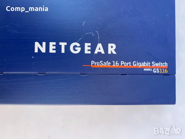 NETGEAR GS116 гигабитов суич, снимка 5 - Суичове - 34552629