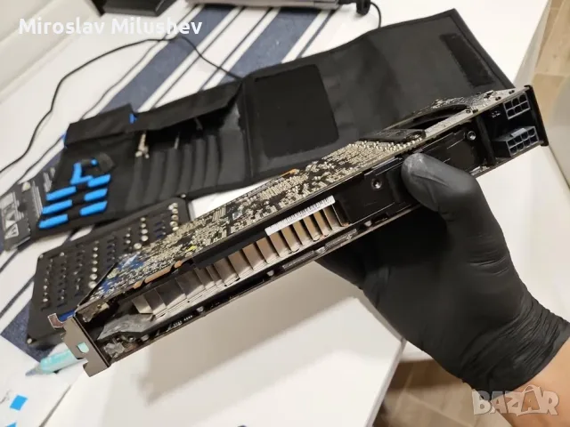 Видео карта nVidia GTX 295 дефектна