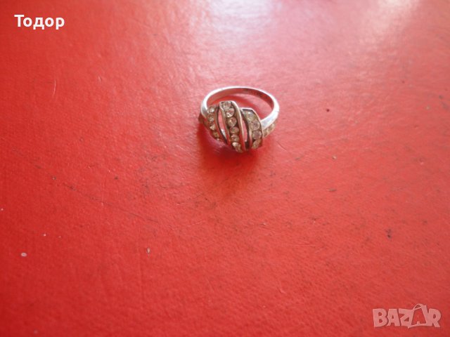 Сребърен пръстен с камъни 925, снимка 6 - Пръстени - 42208630