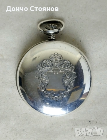 Стар сребърен джобен часовник "Aero Watch Neuchatel" / Swiss Made / 17 Jewels за ремонт или за части, снимка 4 - Джобни - 53651172