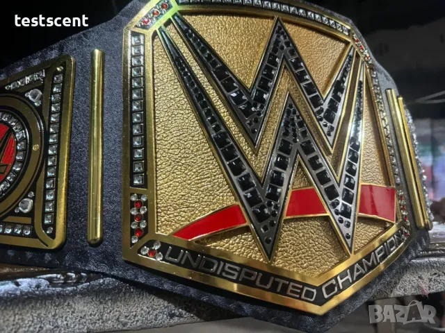 WWE UNDISPUTED CHAMPIONSHIP UNIVERSAL REPLICA BELT BRASS ADULT SIZE NEW Шампионски колан световен, снимка 4 - Фен артикули - 49968360